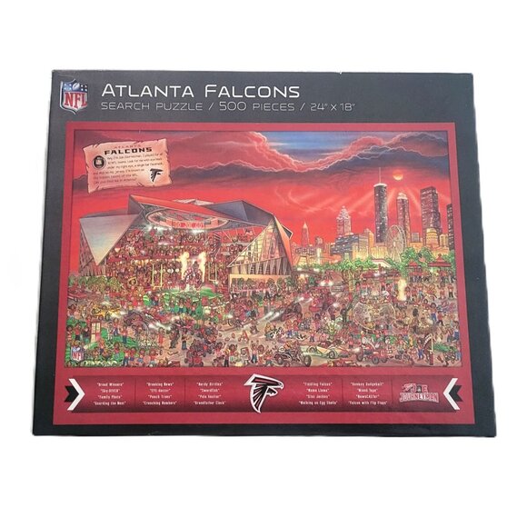 Atlanta Falcons NFL Puzzle Search Puzzle “Can You Find Joe?” 500 Pieces Made in - Picture 9 of 11